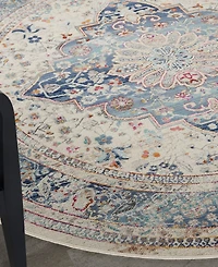 Nourison Home Vintage Kashan VKA07 6'x6' Round Area Rug