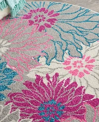 Nourison Home Passion PSN17 5'x5' Round Area Rug