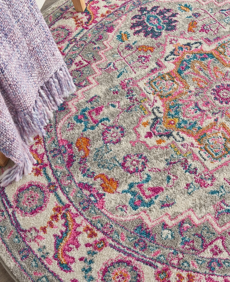 Nourison Home Passion PSN20 5'x5' Round Area Rug