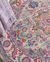 Nourison Home Passion PSN20 5'x5' Round Area Rug