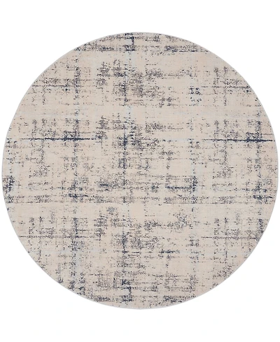 Nourison Home Rustic Textures RUS06 5'3"x5'3" Round Area Rug