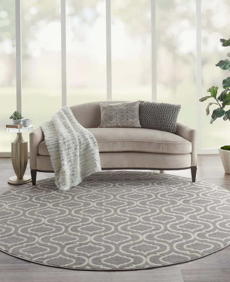 Nourison Home Jubilant JUB19 8'x8' Round Area Rug