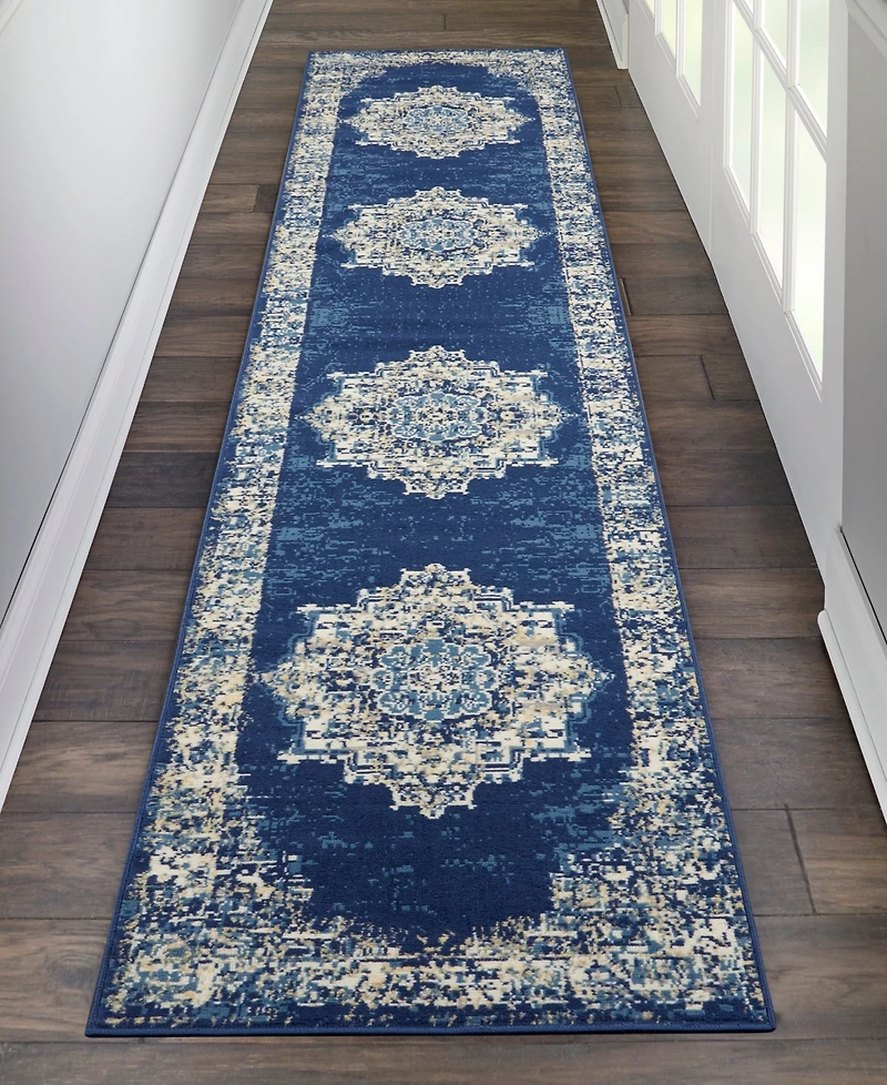 Nourison Home Grafix GRF14 2'3"x10' Runner Area Rug