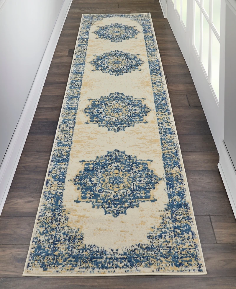 Nourison Home Grafix GRF14 2'3"x12' Runner Area Rug