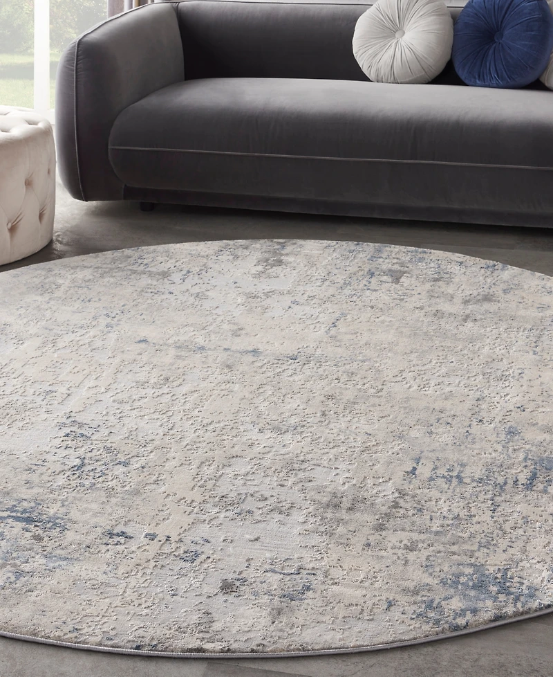 Nourison Home Rustic Textures RUS07 7'10"x7'10" Round Area Rug