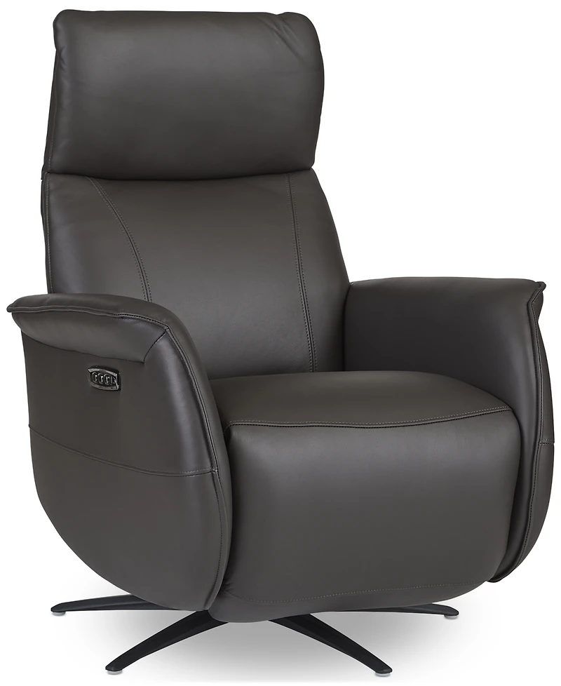 Lennix Leather Tv Recliner with Massage, Created for Macy's