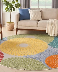 Nourison Home Aloha ALH29 7'10"x7'10" Round Area Rug