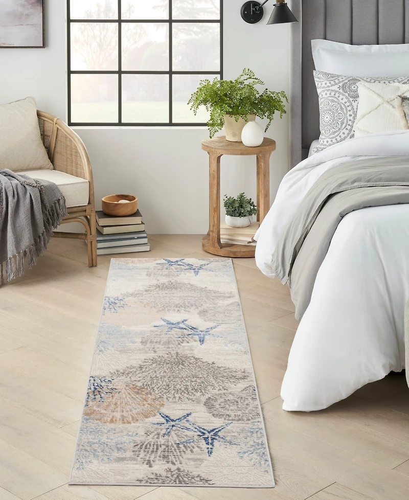 Nourison Home Seaside SDS04 2'3"x7'6" Runner Area Rug