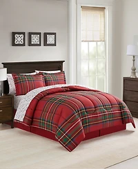 Sunham Holiday Script 8-Pc. Comforter Set, Exclusively at Macy's
