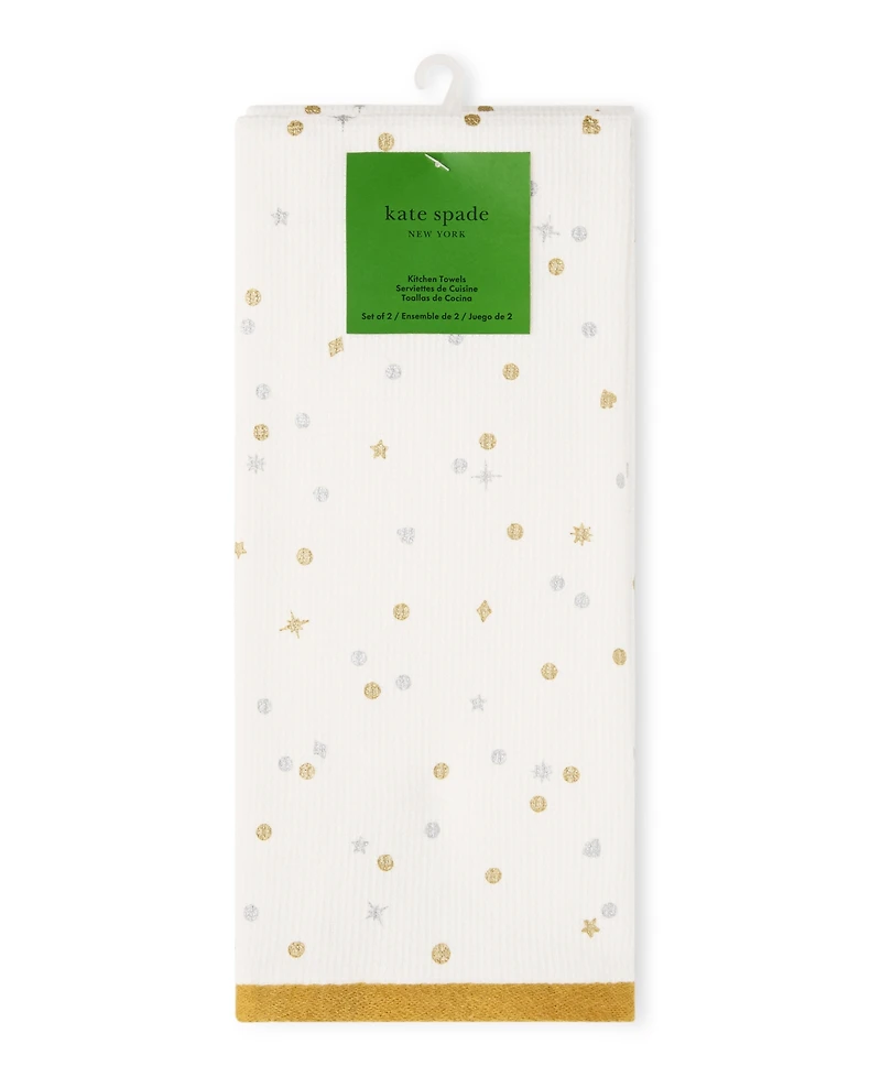 Kate Spade New York Celebration Confetti Dot Kitchen Towel 17"x 28", Set of 2
