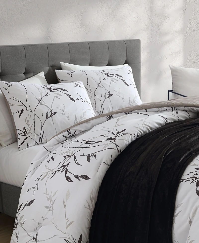 Closeout! Kenneth Cole New York Ink Wash Vine 3-Pc. Comforter Set