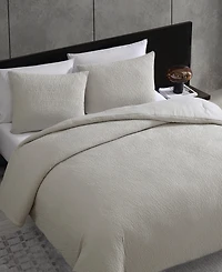 Vera Wang Puckered Texture 3-Pc. Duvet Cover Set