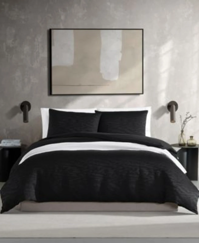 Closeout Vera Wang Illusion Textured Duvet Cover Sets