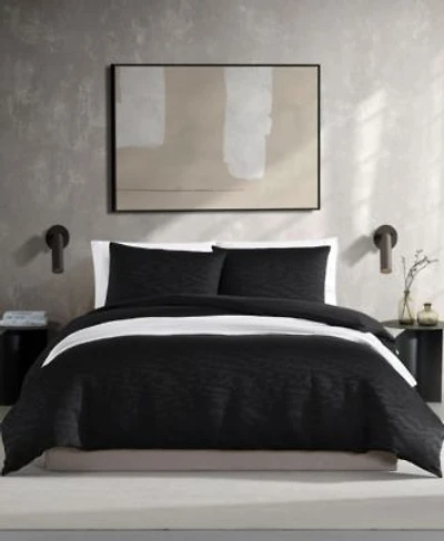 Closeout Vera Wang Illusion Textured Duvet Cover Sets