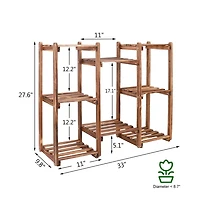 Unho Multifunctional 8 Tiers Garden Patio Plant Stand Flowers Rack Indoor Outdoor