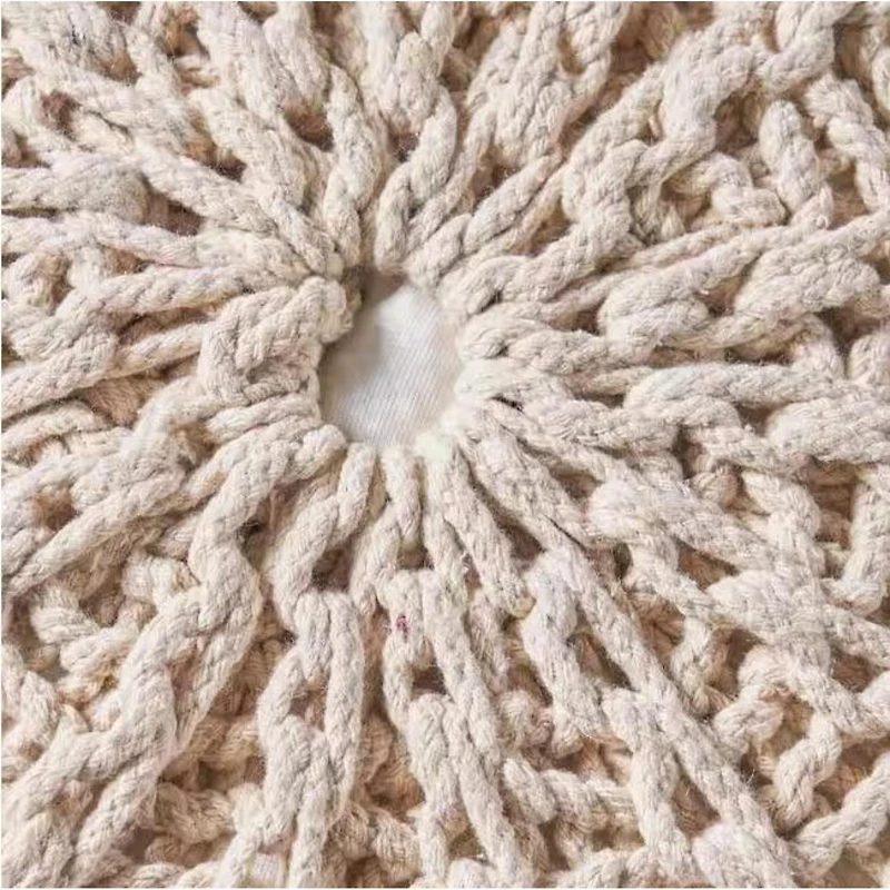 Streamdale Furniture Cozy Knitted Pouf: Style, Comfort, And Support