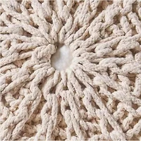 Streamdale Furniture Cozy Knitted Pouf: Style, Comfort, And Support
