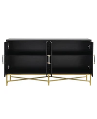 Streamdale Four-Door Sideboard with Cross-Leg Design