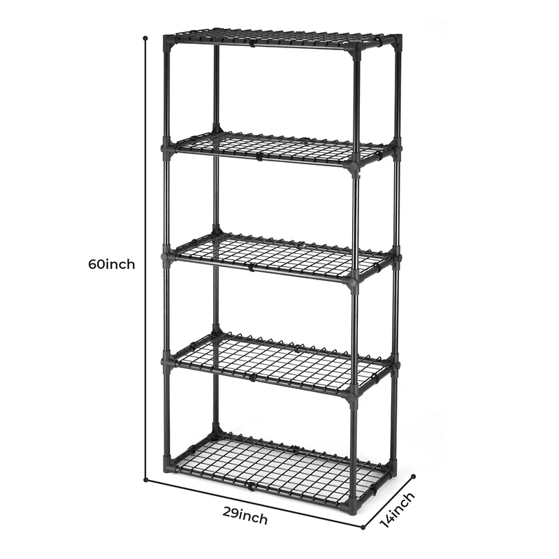 Streamdale 5-Shelf Wire Rack with Cover