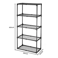 Streamdale 5-Shelf Wire Rack with Cover