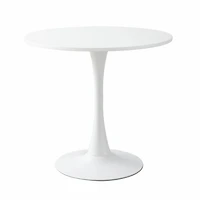 Streamdale Modern Round Dining Table, " White