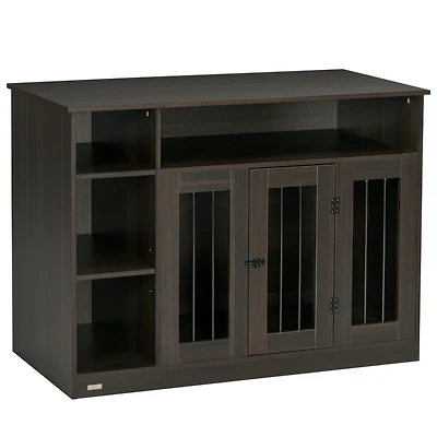 Streamdale Furniture Dog Crate Furniture with Adjustable Shelf, Dog Crate End Table, Indoor Pet Crate for Medium and Large Dogs, with Large Flat Surfa
