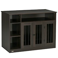 Streamdale Furniture Dog Crate Furniture with Adjustable Shelf, Dog Crate End Table, Indoor Pet Crate for Medium and Large Dogs, with Large Flat Surfa