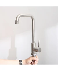 Streamdale 24" Stainless Steel Sink with Faucet & Drain