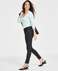 I.n.c. International Concepts Women's Mid-Rise Coated Skinny Jeans, Exclusively at Macy's