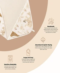 Crane Baby Infants Safari Animal Kendi Hooded Towel