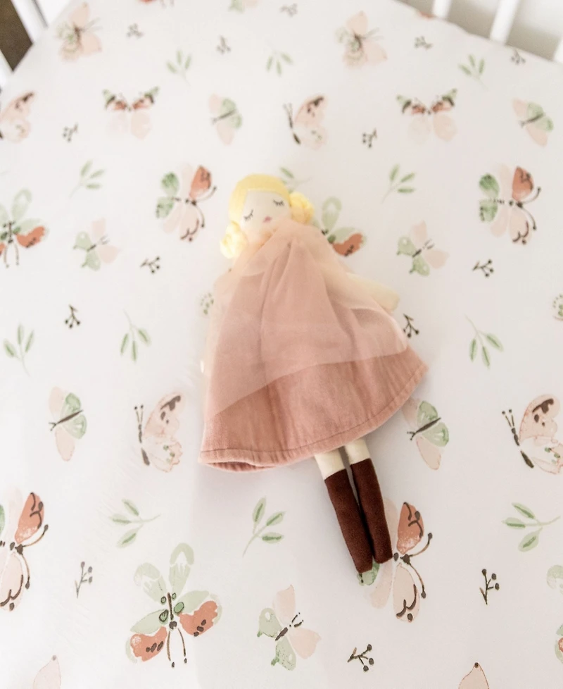 Crane Baby Infants Parker Fitted Butterfly Crib Sheet