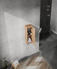 Streamdale Modern Floating Bathroom Side Cabinet with Soft-Close Doors