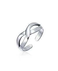 Bling Jewelry Romantic Midi Finger Infinity Love Knot Toe Ring in Sterling Silver