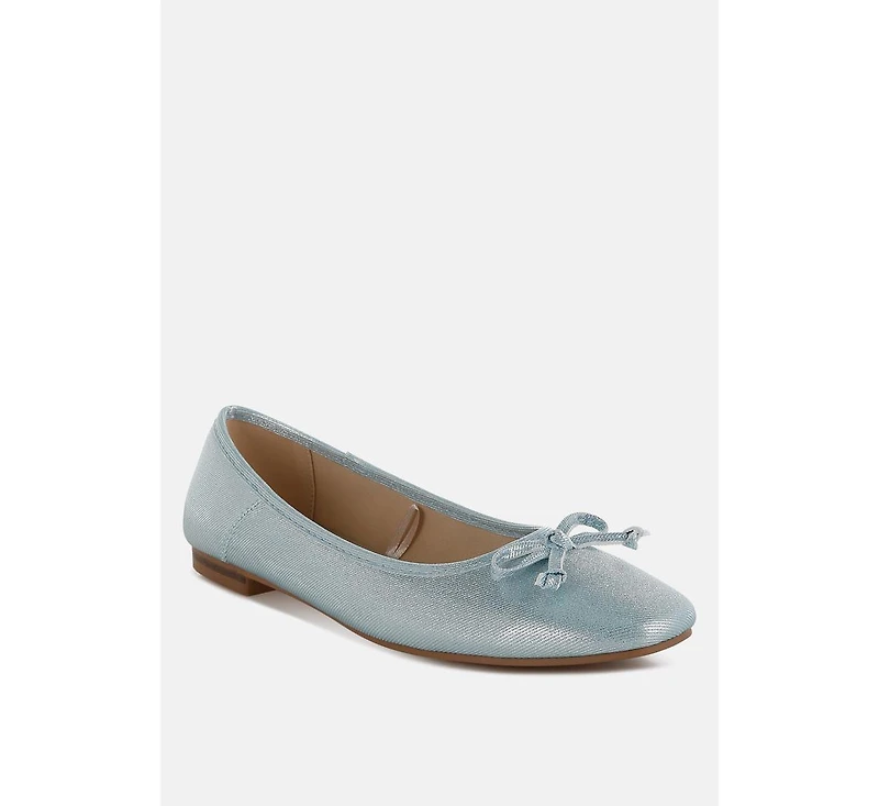 Agshin Metallic Ballet Flats