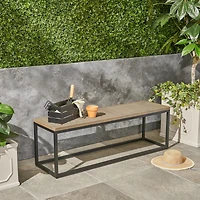 Modern Acacia Wood Bench: Elegance And Comfort For Your Outdoor Oasis