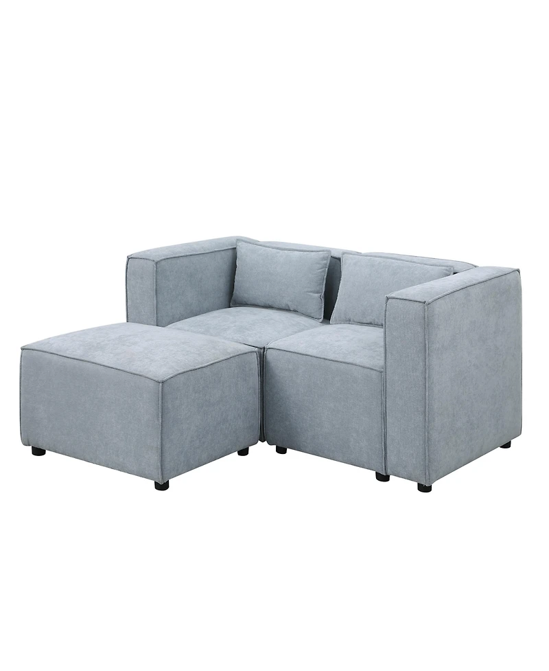 Streamdale Furniture Ultra-Cozy Chenille Sofa: Customizable Comfort, Sleeper Bed, and Ottoman