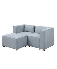 Streamdale Furniture Ultra-Cozy Chenille Sofa: Customizable Comfort, Sleeper Bed, and Ottoman