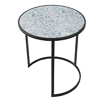 Streamdale Round Stacking End Tables with Metal Frame