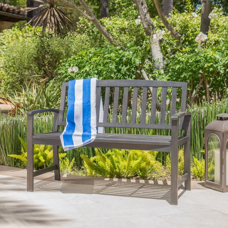 Streamdale Loja Bench Durable Acacia Wood Bench For Outdoor Comfort And Style
