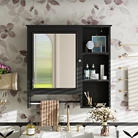 Wall Mounted Bathroom Storage Cabinet, Medicine Cabinets with large mirror door