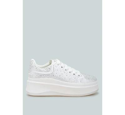 London Rag Jitter Bug Rhinestones Embellished Chunky Sneakers
