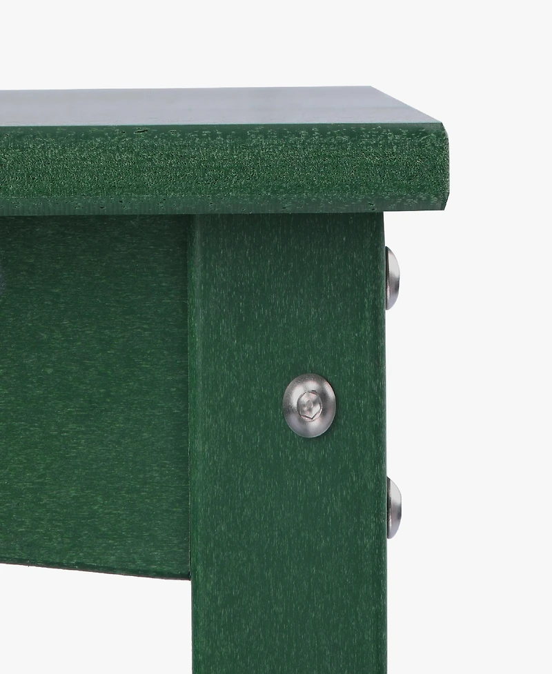 55" Outdoor Patio Hdpe Adirondack 2-Tier Shelf Console Table