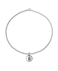 Bling Jewelry Initial Circle Disc Anklet