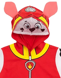 Paw Patrol Boys Chase Skye Rubble Marshall Cosplay T-Shirt and Bike Shorts French Terry Outfit Set to