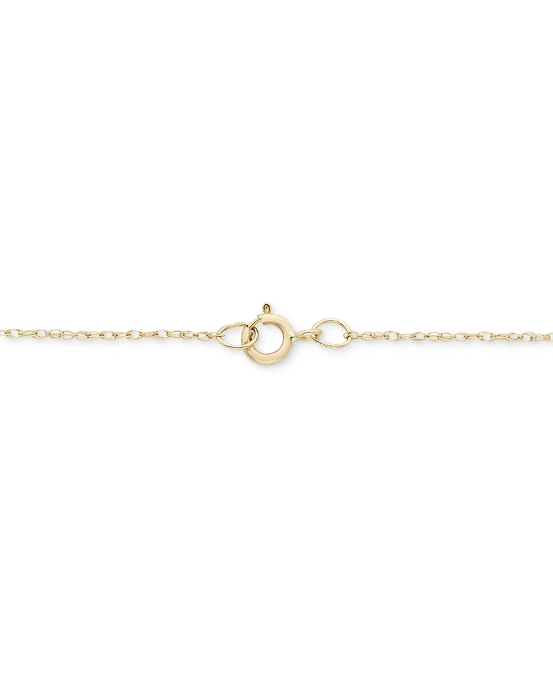 Diamond Open Graduated Heart 18" Pendant Necklace (1/4 ct. t.w.) in 14k Gold