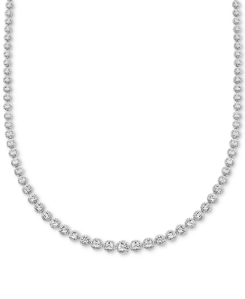 Diamond Collar Necklace (1/2 ct. t.w.) in Sterling Silver, 16-1/2" + 2" extender