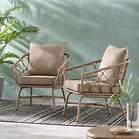 Streamdale Cozy Boho Bruce Club Chair Set (Set Of 2)