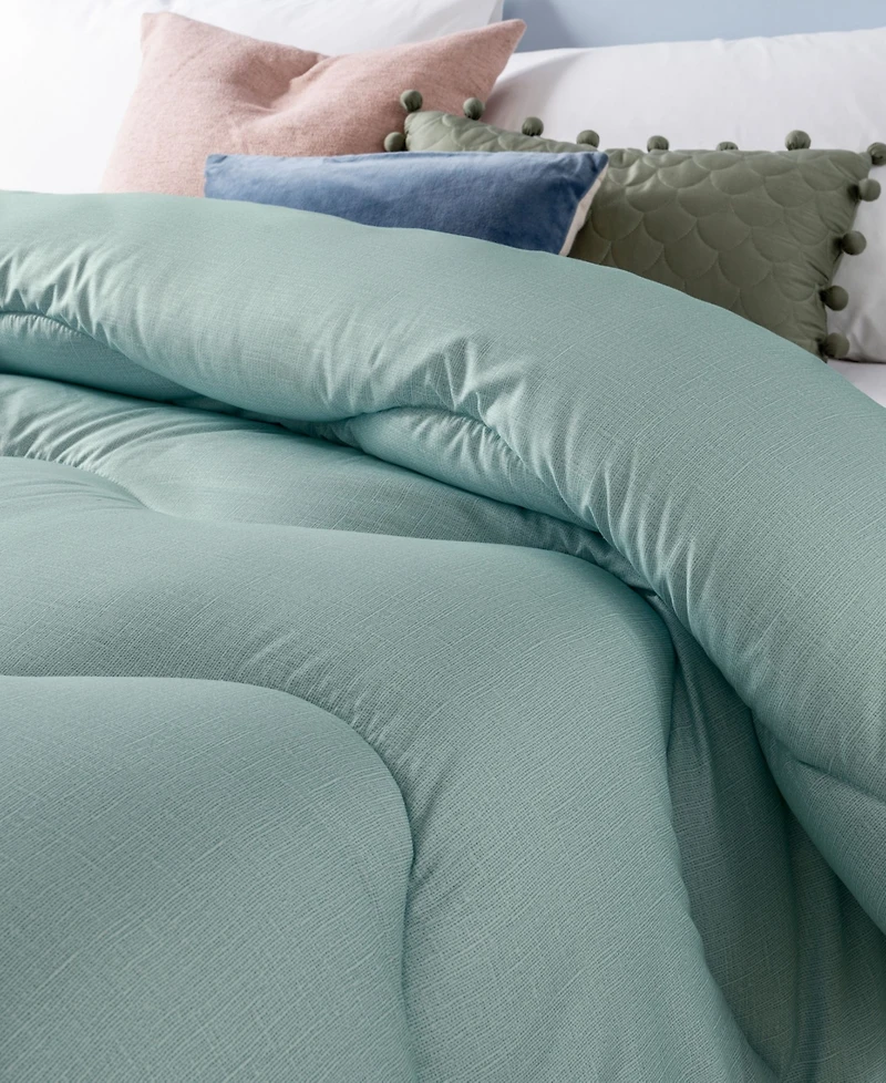 Night Lark Coverless Linen Comforter, Twin