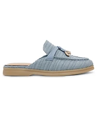 Anne Klein Women's Solay Slip On Linen Mules
