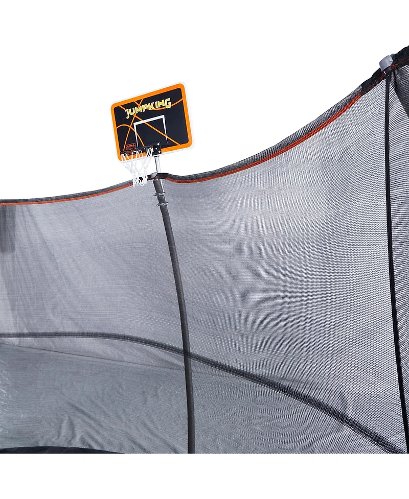 JumpKing 15' Trampoline with Basketball Hoop and Ball